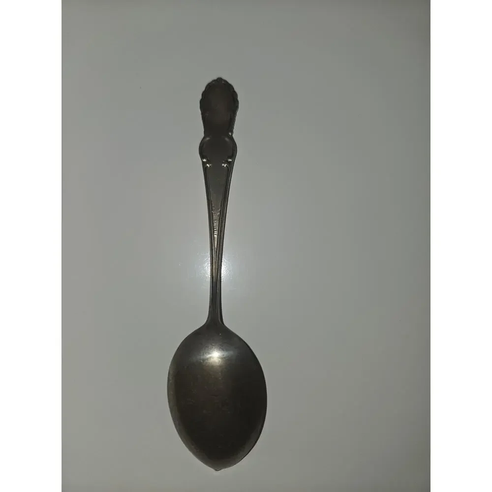 Vintage Sterling Silver Indian Chief Eagle Souvenir Spoon 5.5” Native American D